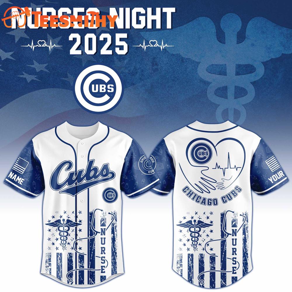 Special Edition Chicago Cubs x Nurses Night Tribute Custom Baseball Jersey