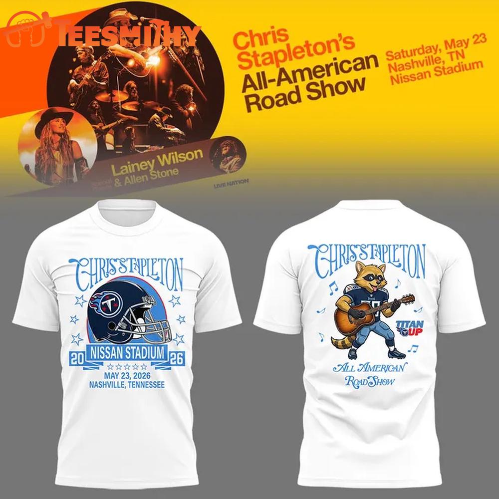 Special Edition Chris Stapleton x Tennessee Titans All-American Road Show Tour T-Shirt