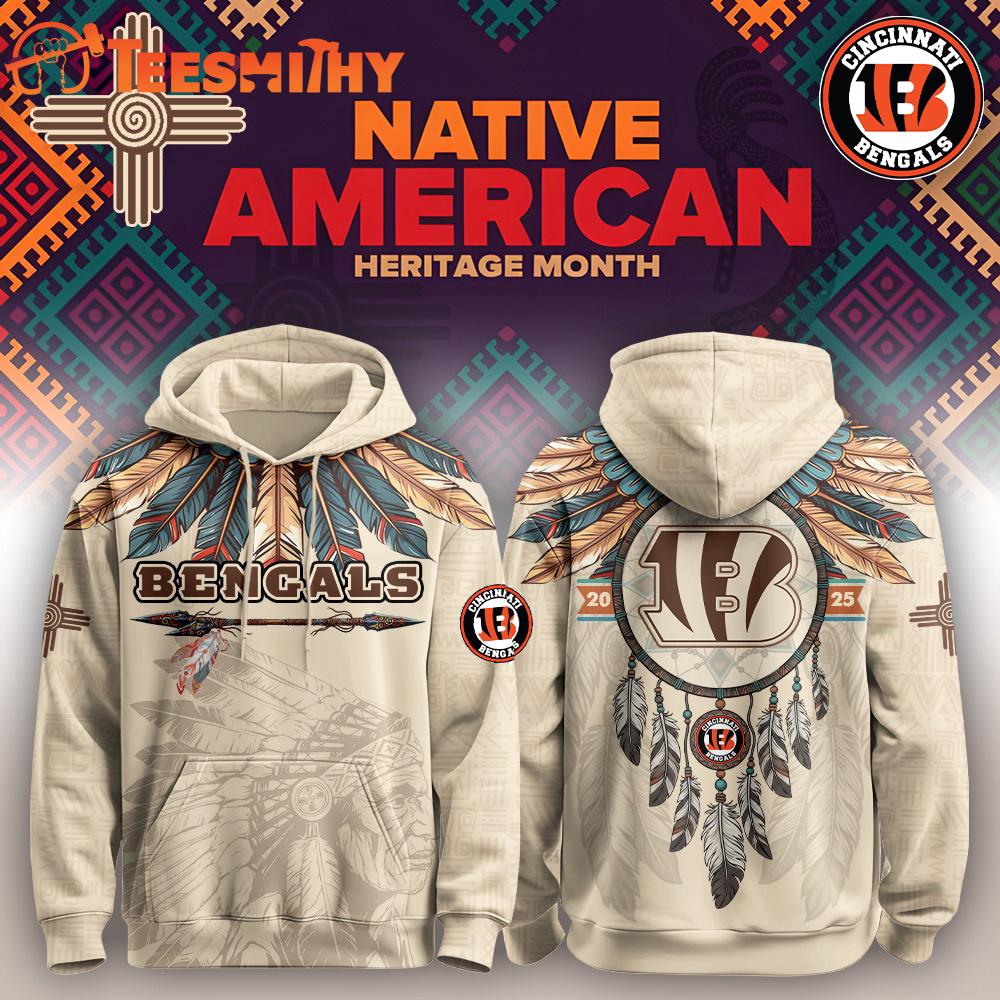 Special Edition Cincinnati Bengals x Native American Heritage Month Custom Hoodie Shirt