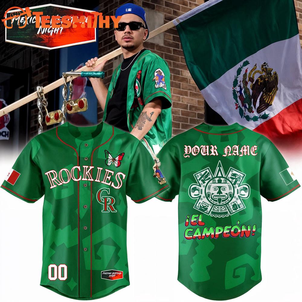 Special Edition Colorado Rockies x Mexican Heritage Celebration Custom Baseball Jersey
