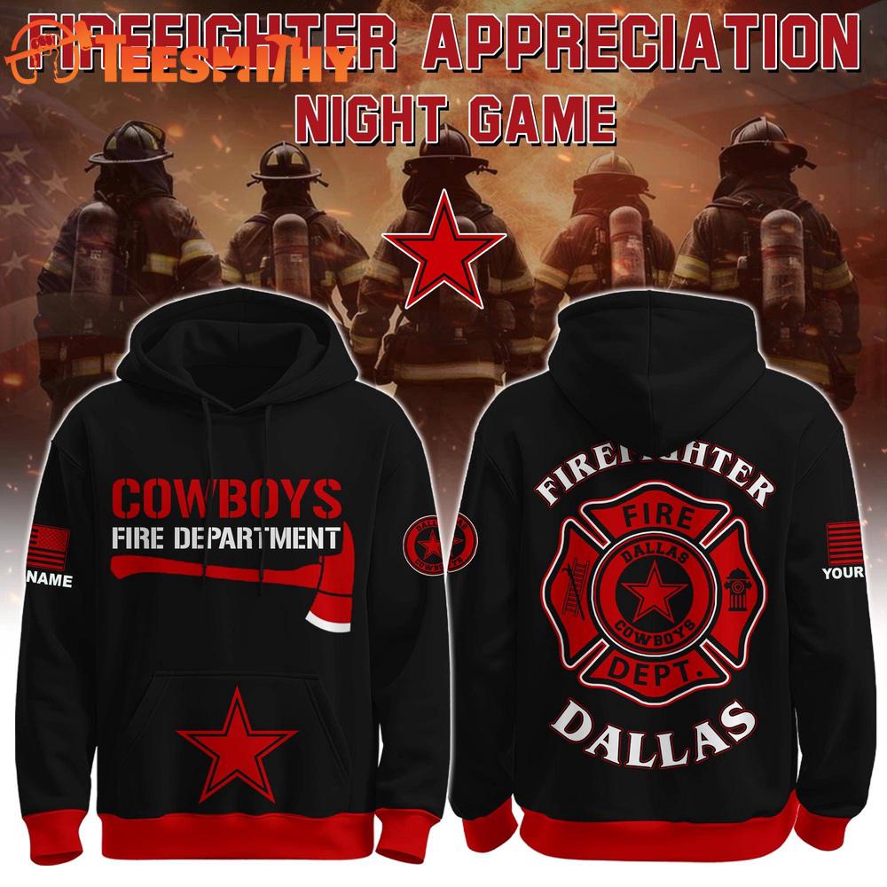Special Edition Dallas Cowboys x Firefighter Appreciation Night Game Hoodie Shirt