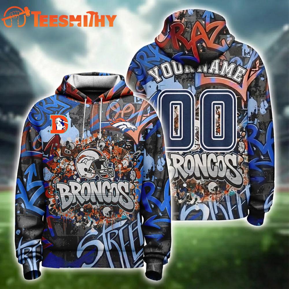 Special Edition Denver Broncos Graffiti Custom Hoodie Shirt
