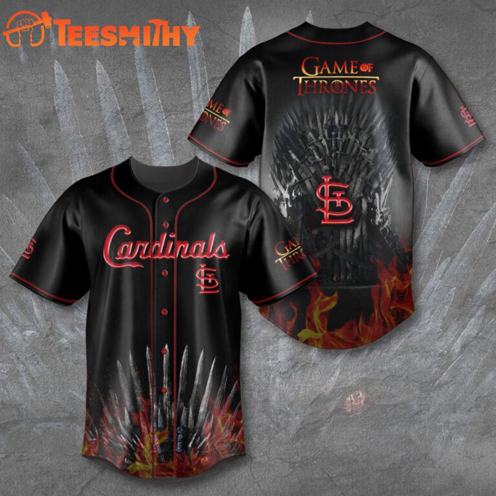 Special Edition Game of Thrones x St. Louis Cardinals Custom Baseball Jersey