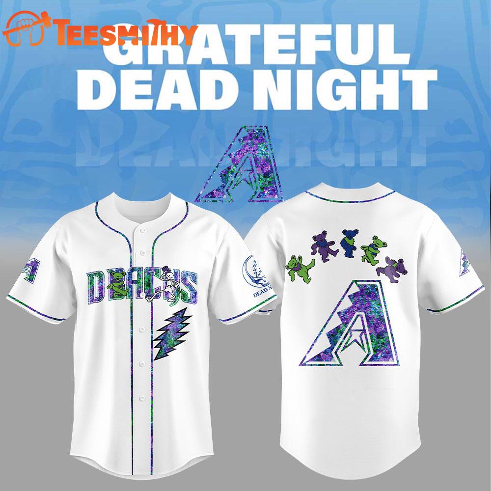 Special Edition Grateful Dead x Arizona Diamondbacks Custom Baseball Jersey