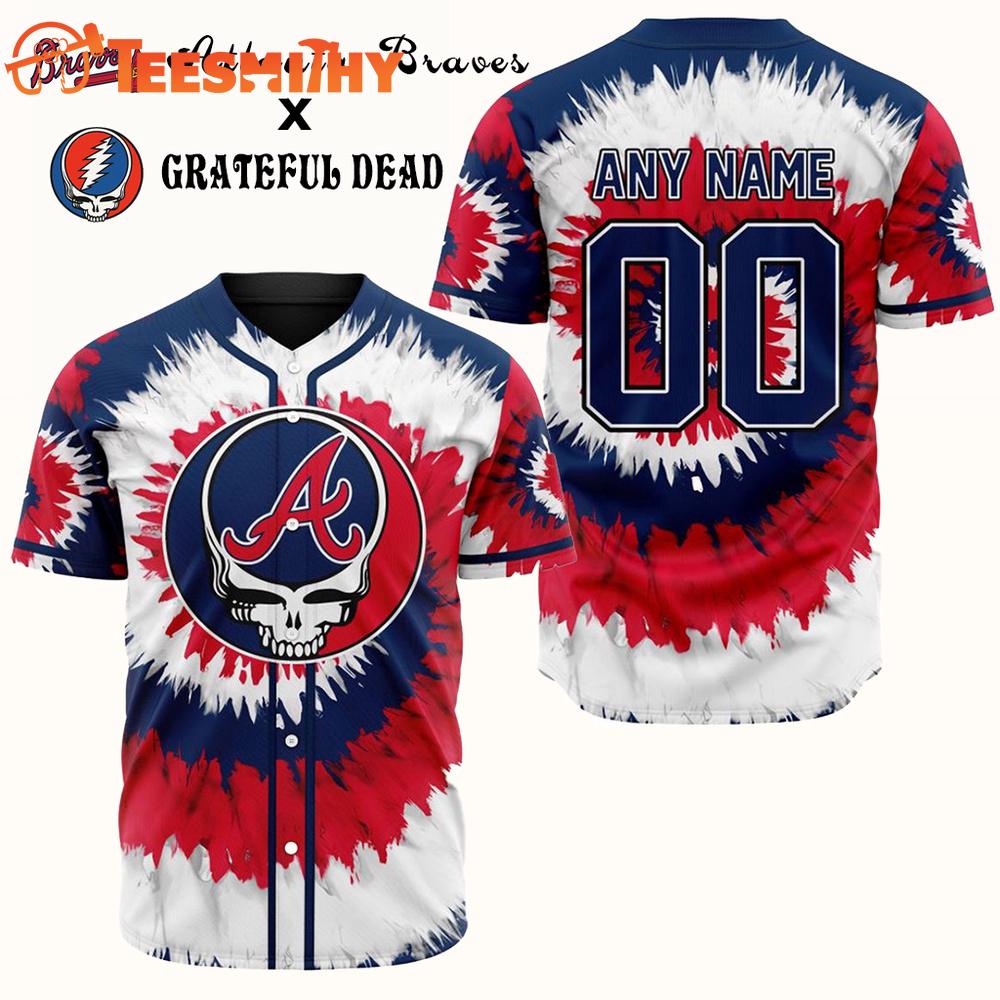 Special Edition Grateful Dead x Atlanta Braves Custom Baseball Jersey