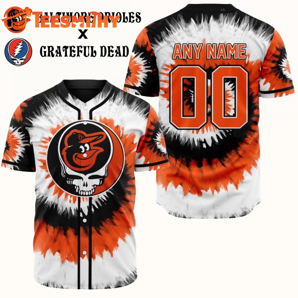 Special Edition Grateful Dead x Baltimore Orioles Custom Baseball Jersey