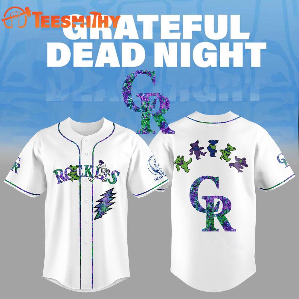 Special Edition Grateful Dead x Colorado Rockies Custom Baseball Jersey