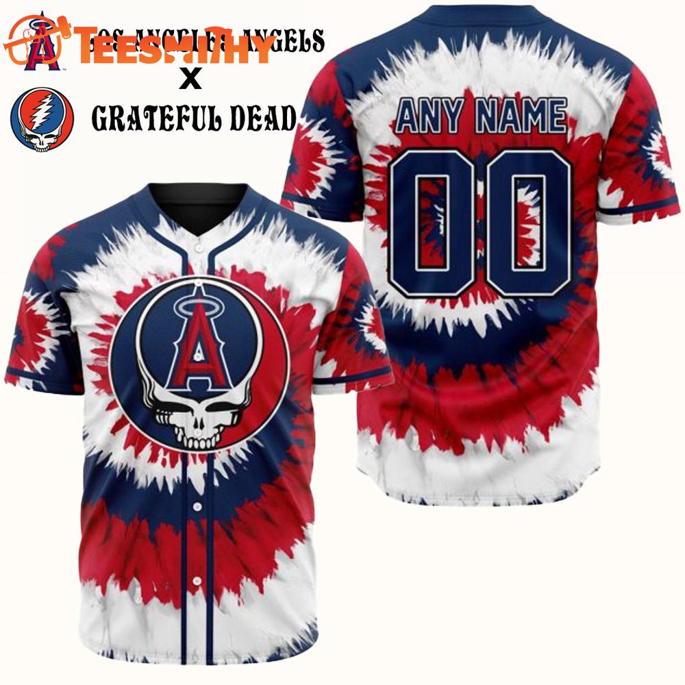 Special Edition Grateful Dead x Los Angeles Angels Custom Baseball Jersey