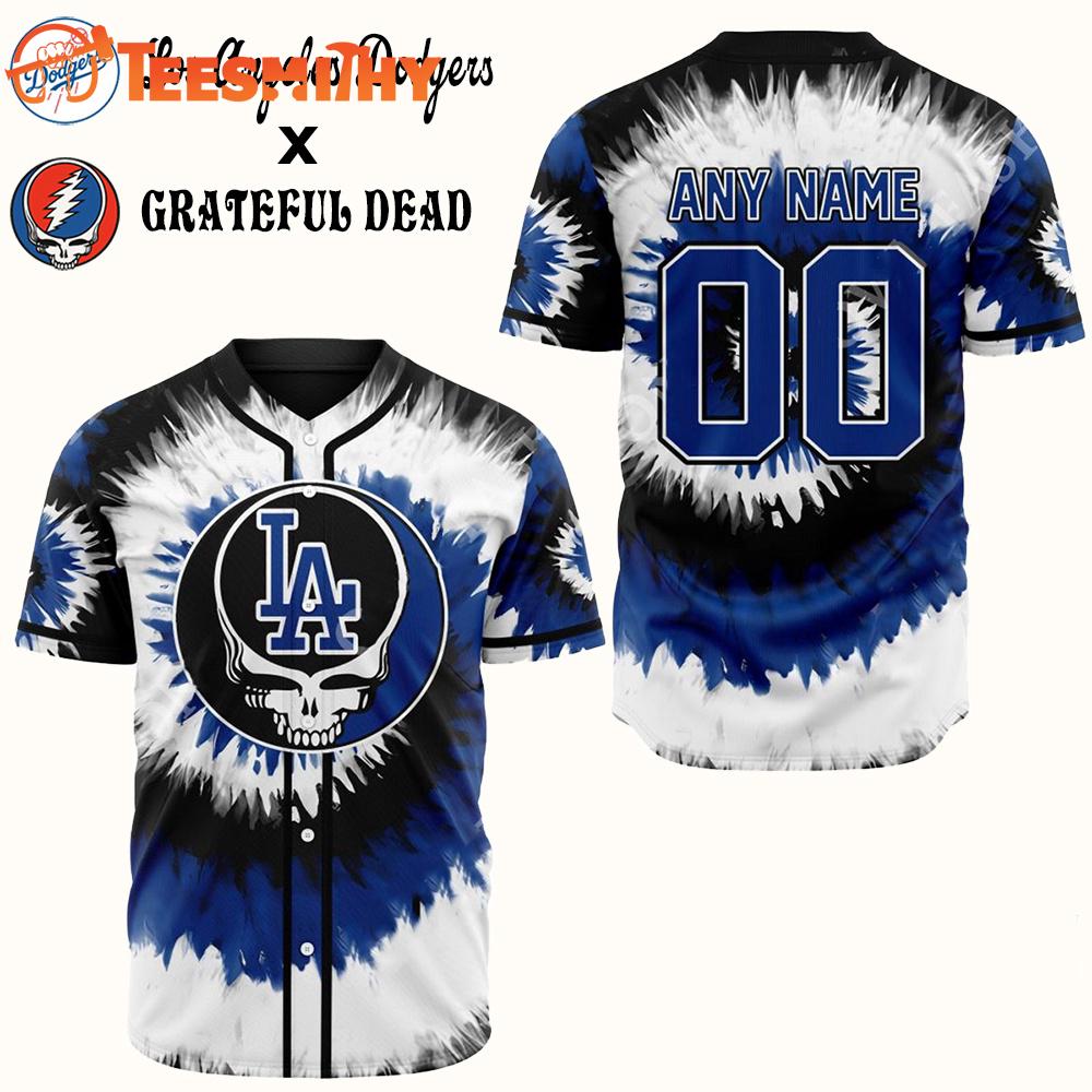 Special Edition Grateful Dead x Los Angeles Dodgers Custom Baseball Jersey