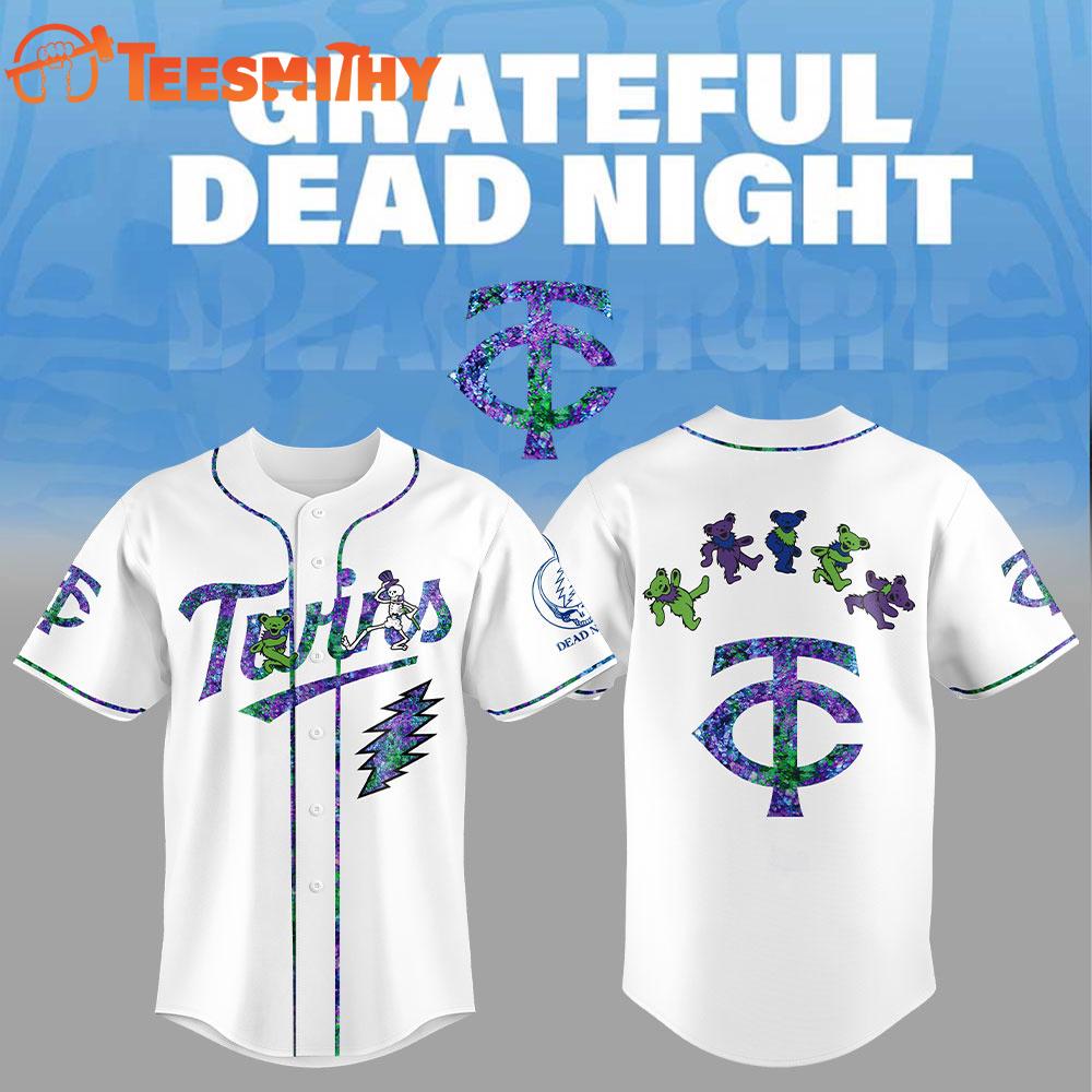 Special Edition Grateful Dead x Minnesota Twins Custom Baseball Jersey