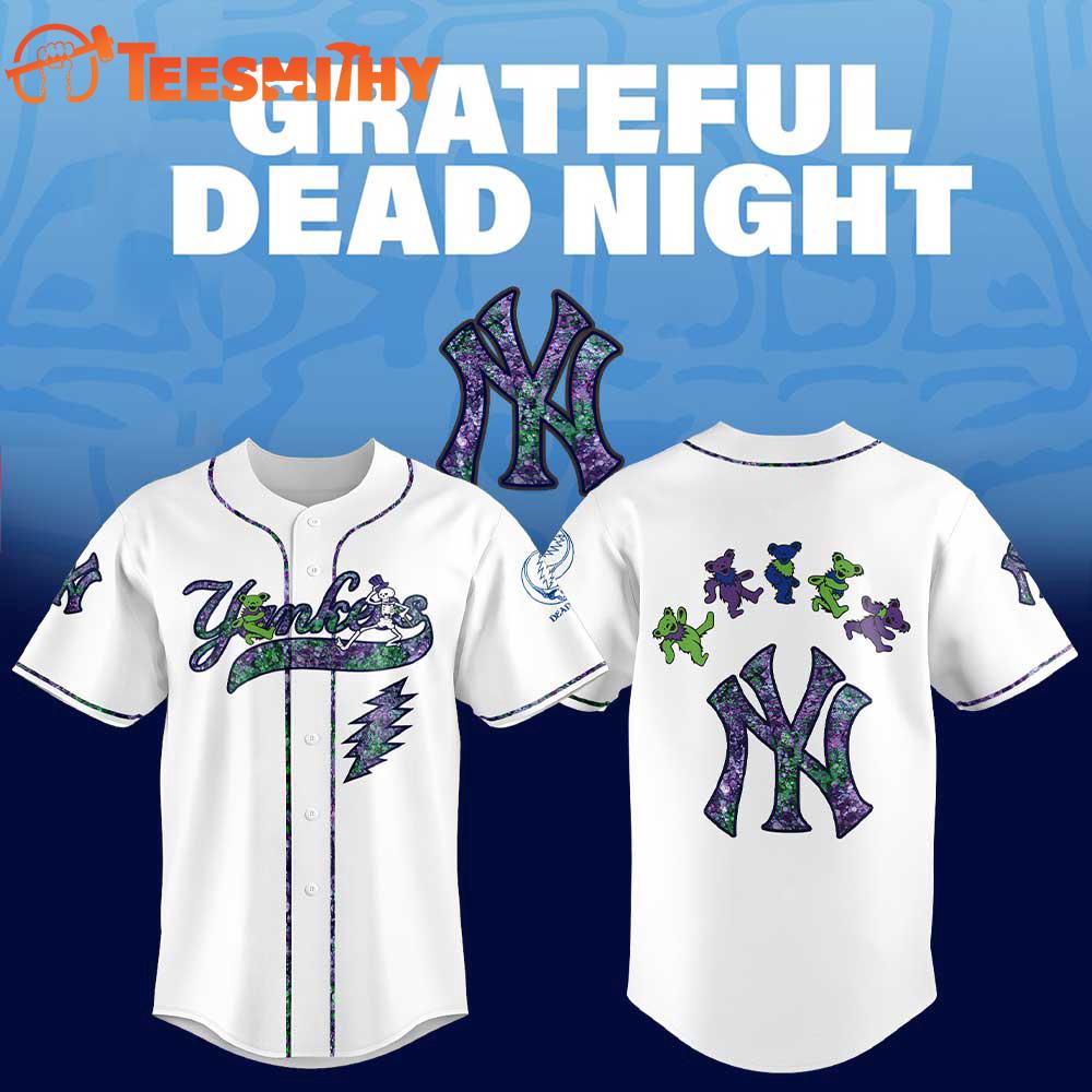 Special Edition Grateful Dead x New York Yankees Baseball Jersey