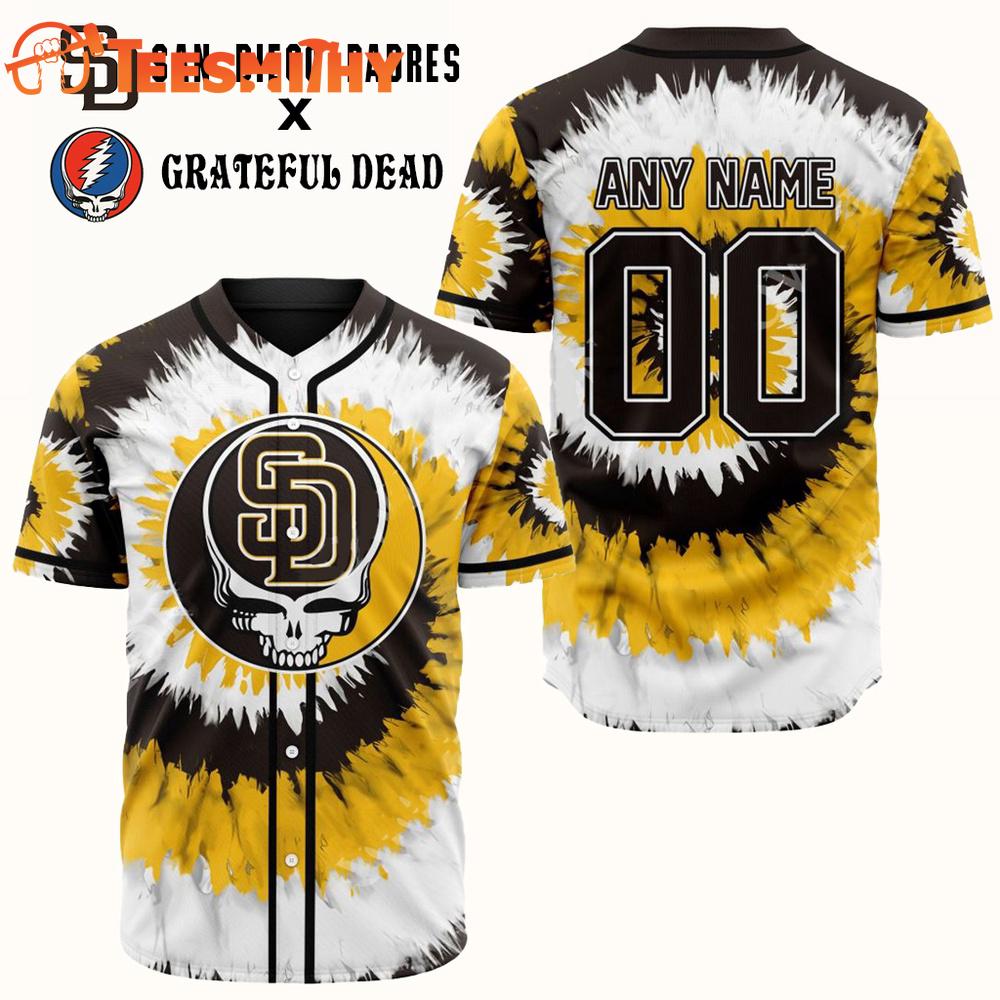 Special Edition Grateful Dead x San Diego Padres Custom Baseball Jersey
