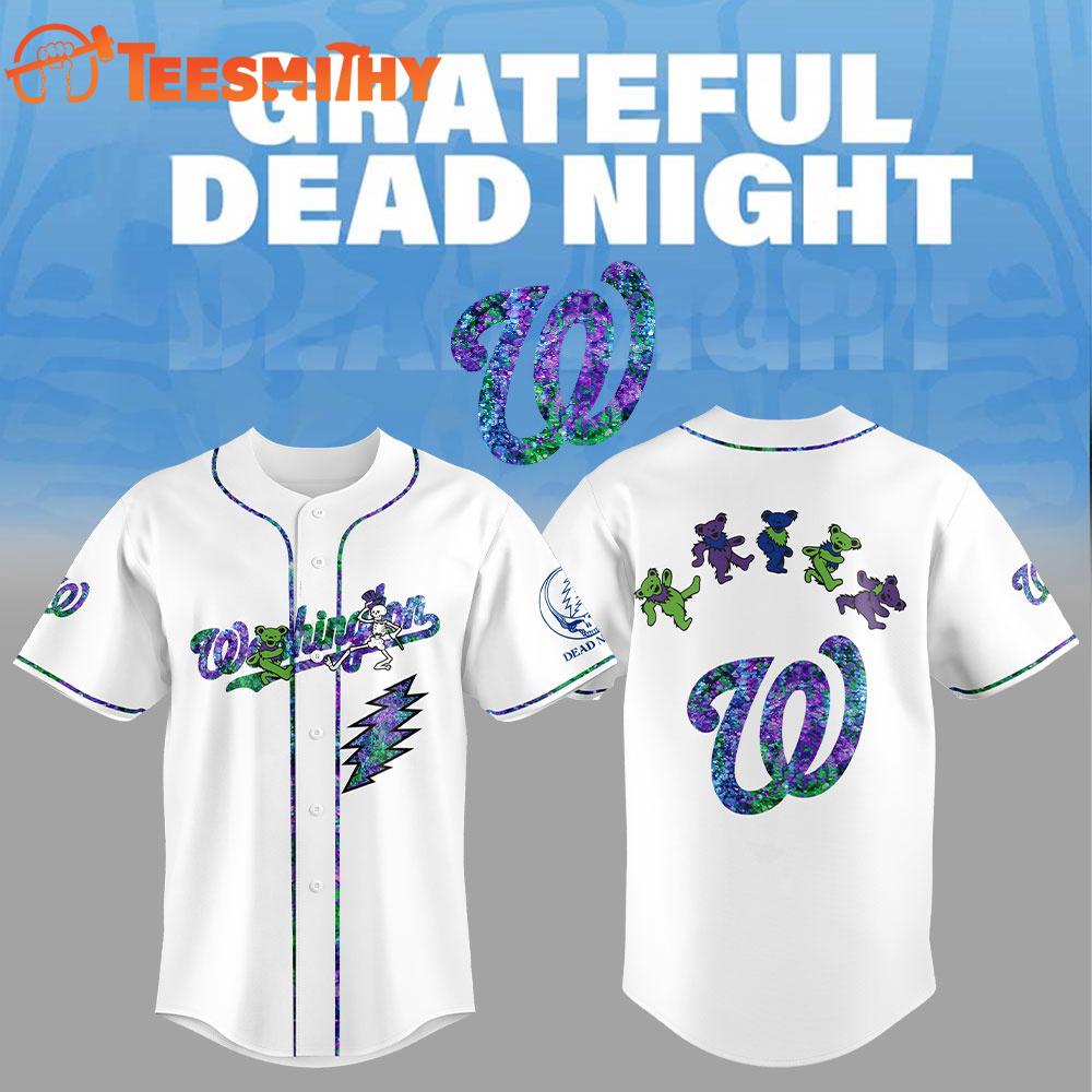 Special Edition Grateful Dead x Washington Nationals Custom Baseball Jersey