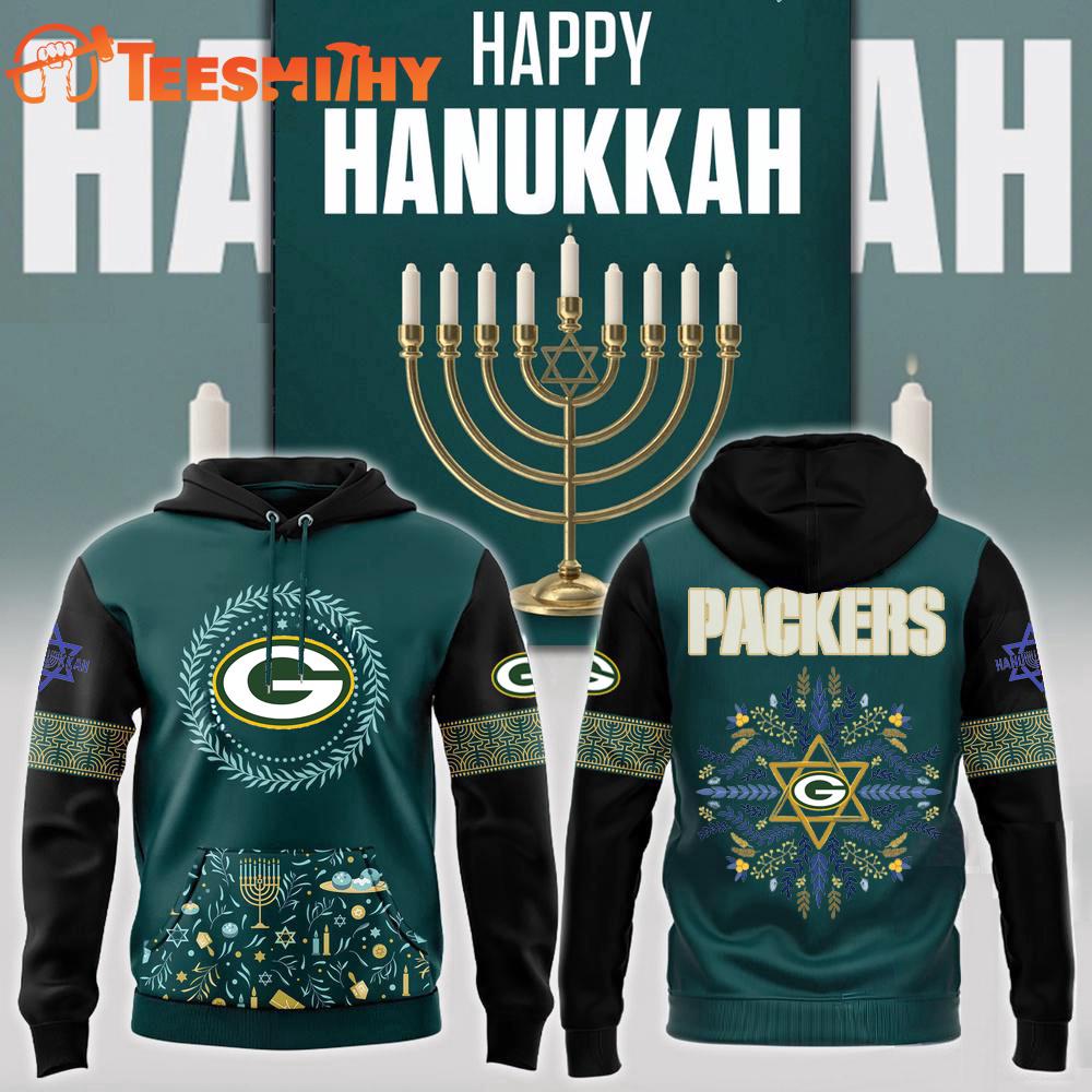 Special Edition Green Bay Packers x Hanukkah Day Custom Hoodie Shirt