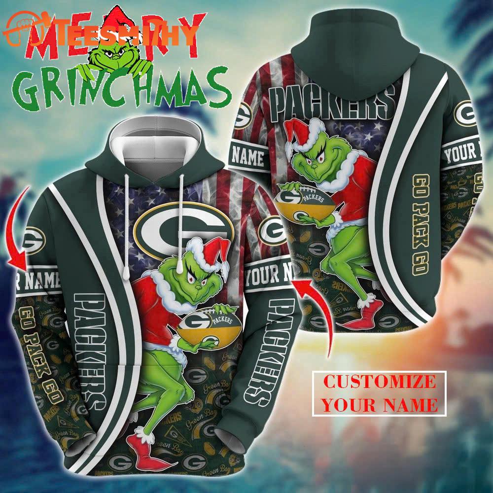 Special Edition Green Bay Packers x The Grinch Christmas Custom Hoodie Shirt Special Edition Green Bay Packers x The Grinch Christmas Custom Hoodie Shirt