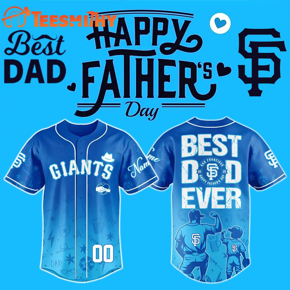 Special Edition Happy Father's Day x San Francisco Giant Custom Baseball Jersey