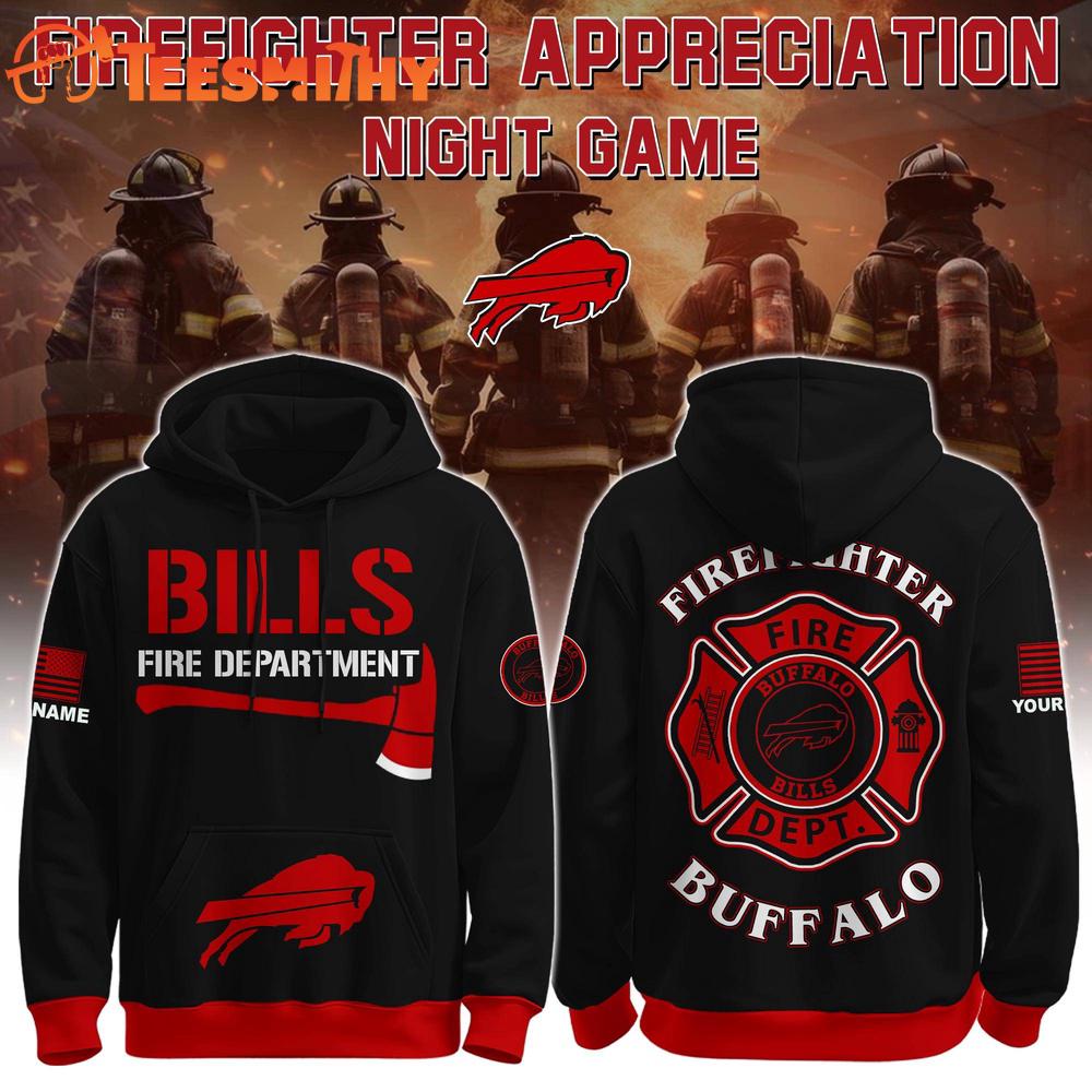Special Edition Hoodie Buffalo Bills x Firefighter Appreciation Night Game Custom Hoodie Shirt