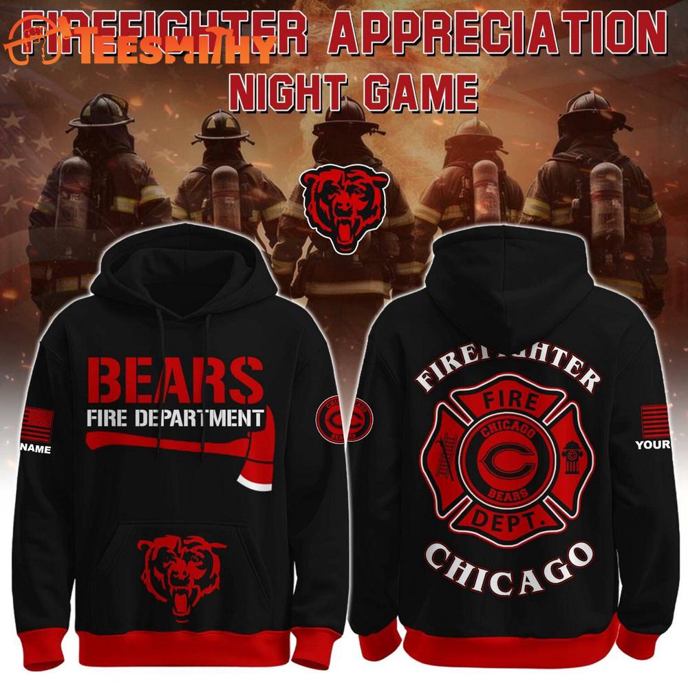 Special Edition Hoodie Chicago Bears x Firefighter Appreciation Night Game Custom Hoodie Shirt