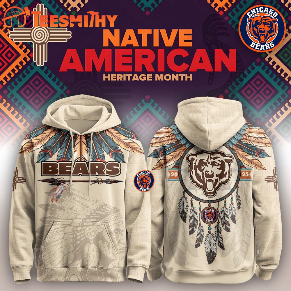 Special Edition Hoodie Chicago Bears x Native American Heritage Month Custom Hoodie Shirt