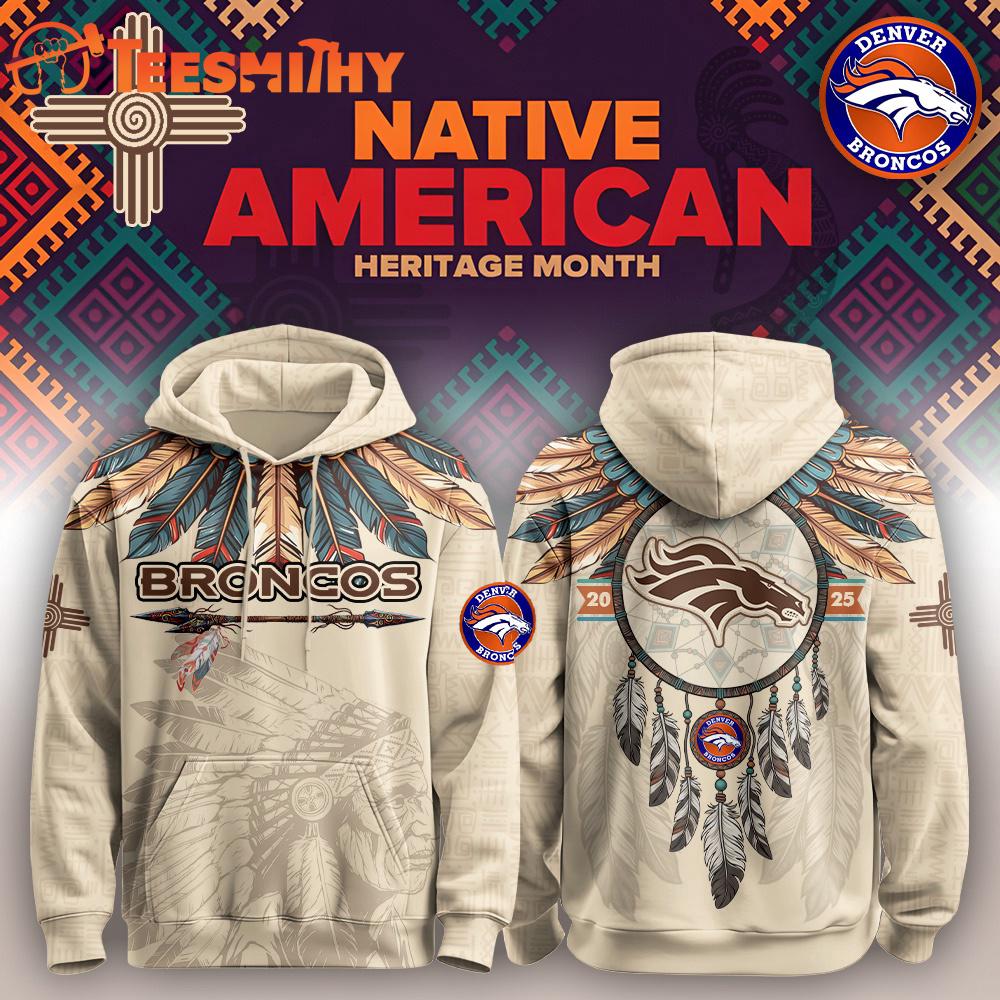 Special Edition Hoodie Denver Broncos x Native American Heritage Month Custom Hoodie Shirt