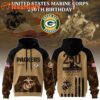 Special Edition Hoodie Green Bay Packers x USMC 250th Birthday Custom Hoodie Shirt