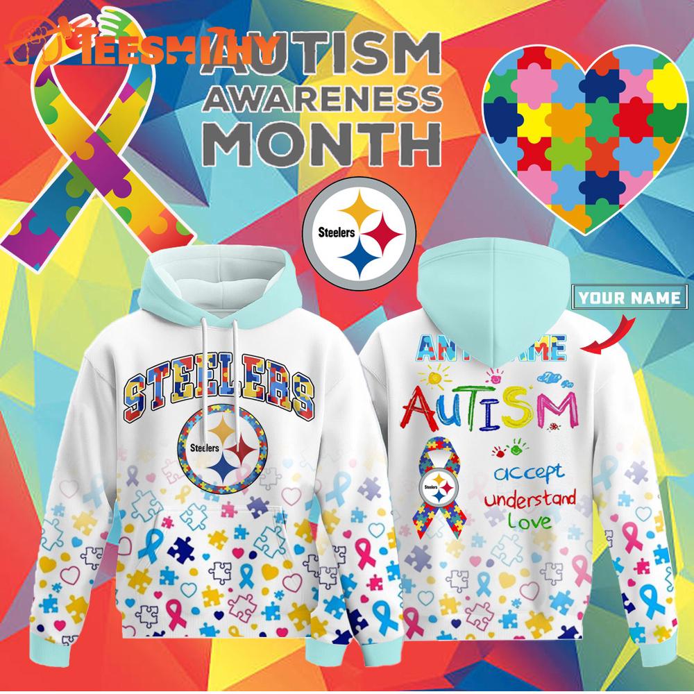 Special Edition Hoodie Pittsburgh Steelers x Autism Acceptance Awareness Customized Hoodie Shirt