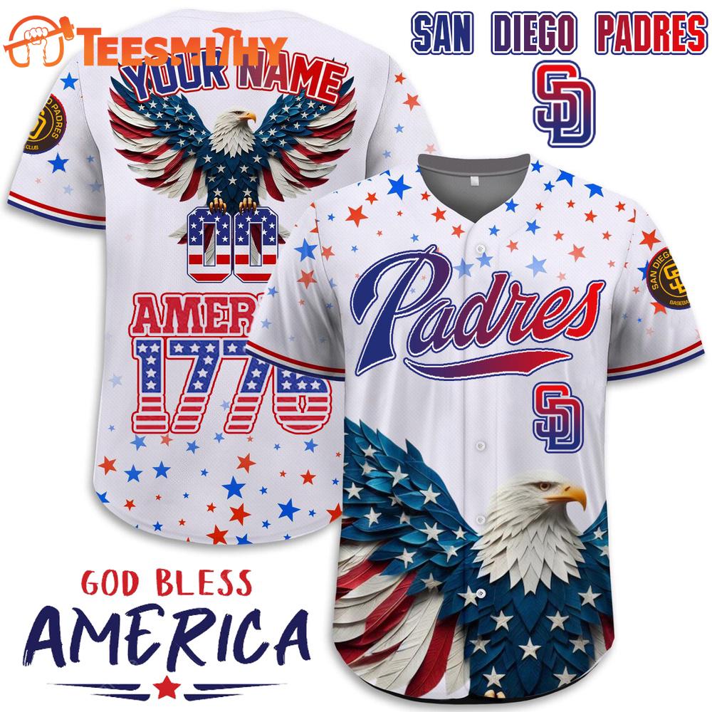 Special Edition Independence Day Celebration x San Diego Padres Custom Baseball Jersey