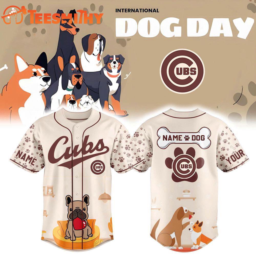 Special Edition INTERNATIONAL DOG DAY x Chicago Cubs Baseball Jersey
