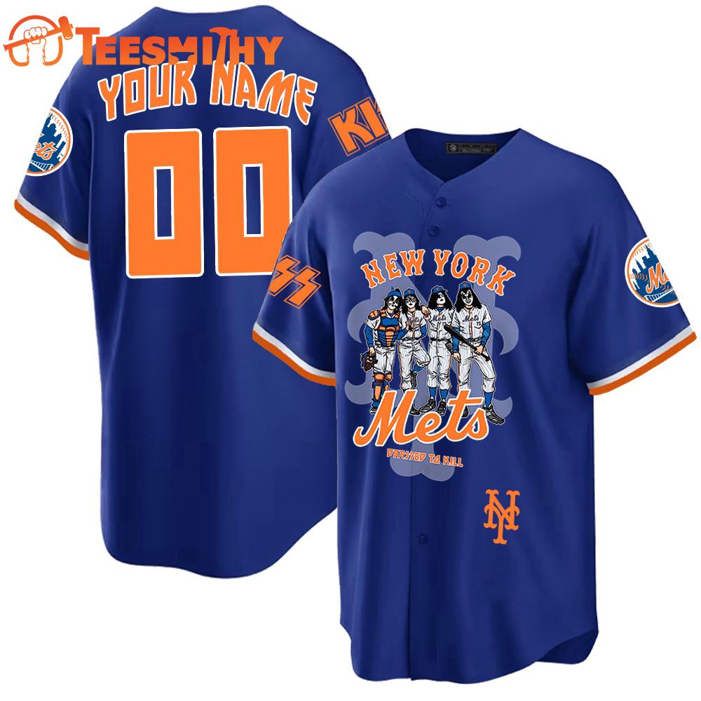Special Edition KISS x New York Mets Custom Baseball Jersey