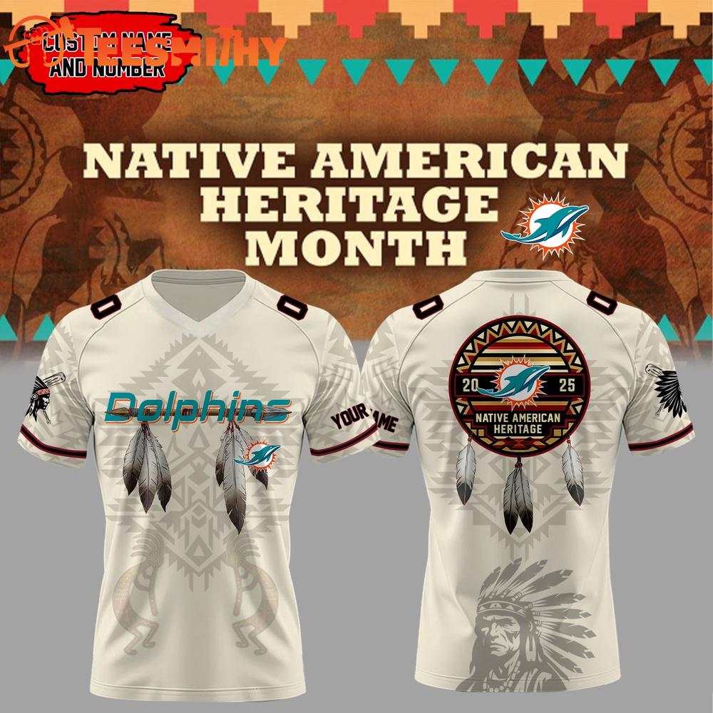 Special Edition Miami Dolphins x Native American Heritage Month Custom Football Jersey