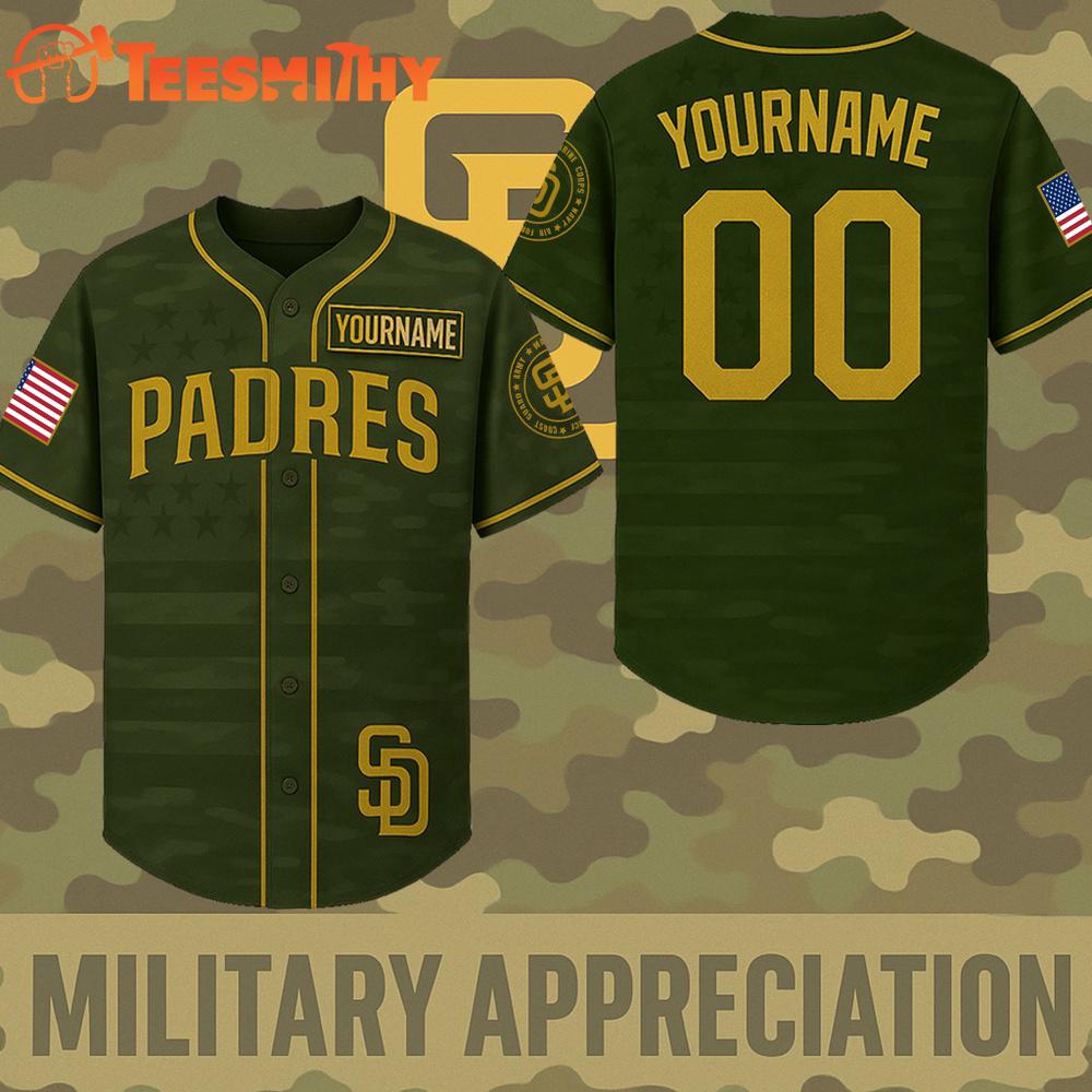 Special Edition Military Appreciation x San Diego Padres Custom Baseball Jersey