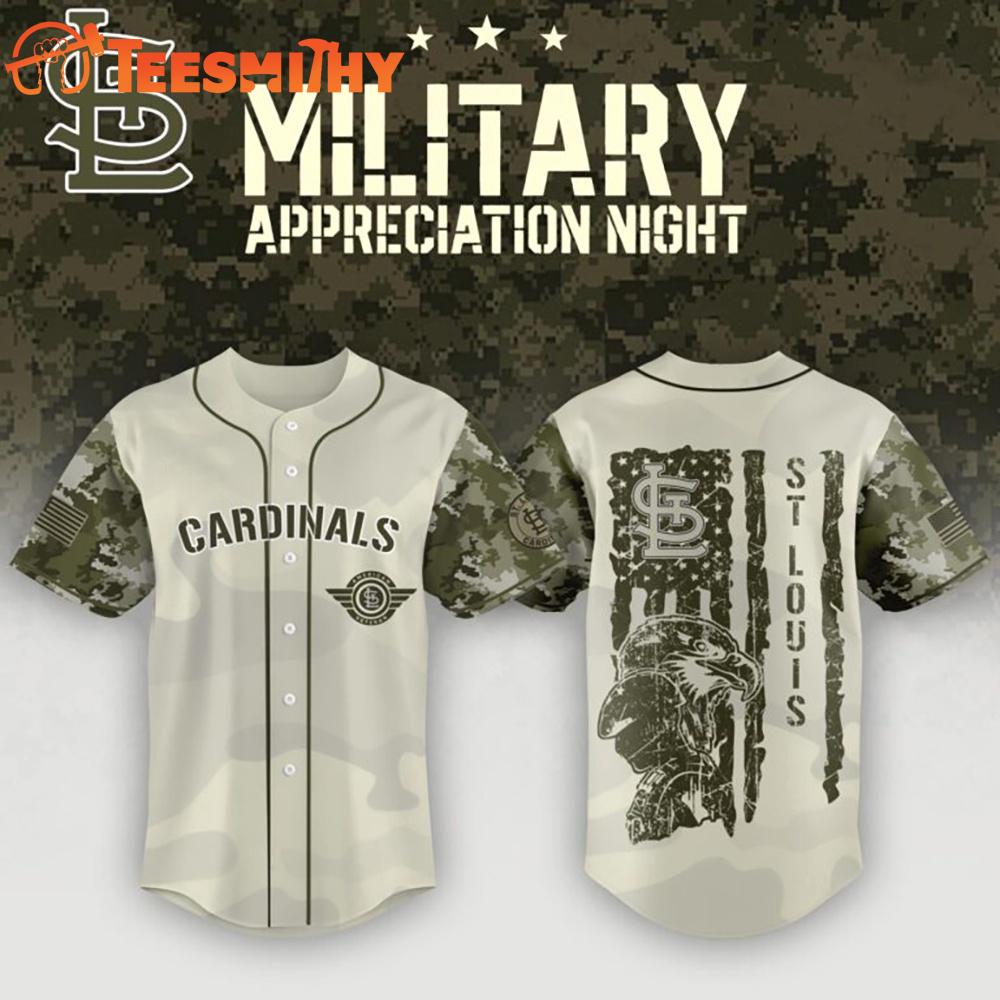 Special Edition Military Appreciation x St. Louis Cardinals Custom Baseball Jersey