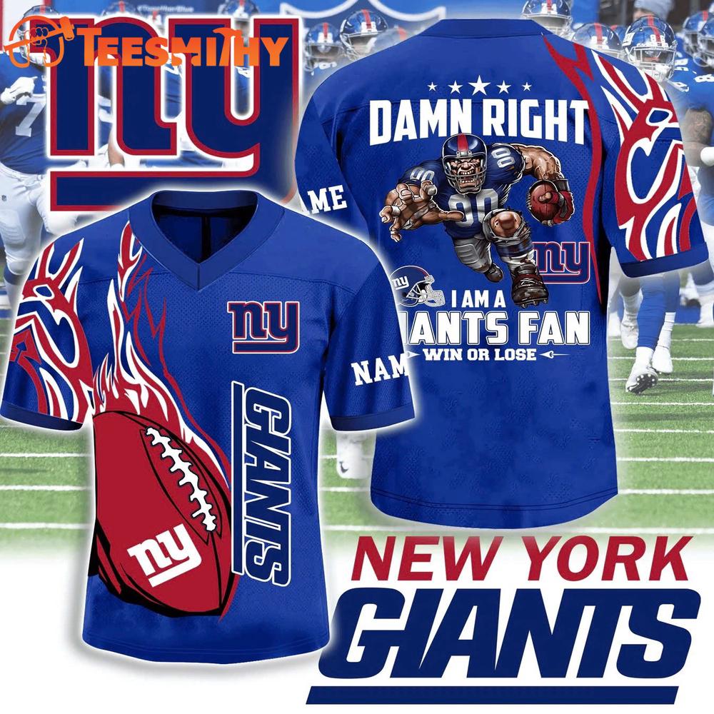 Special Edition New York Giants Custom Football Jersey