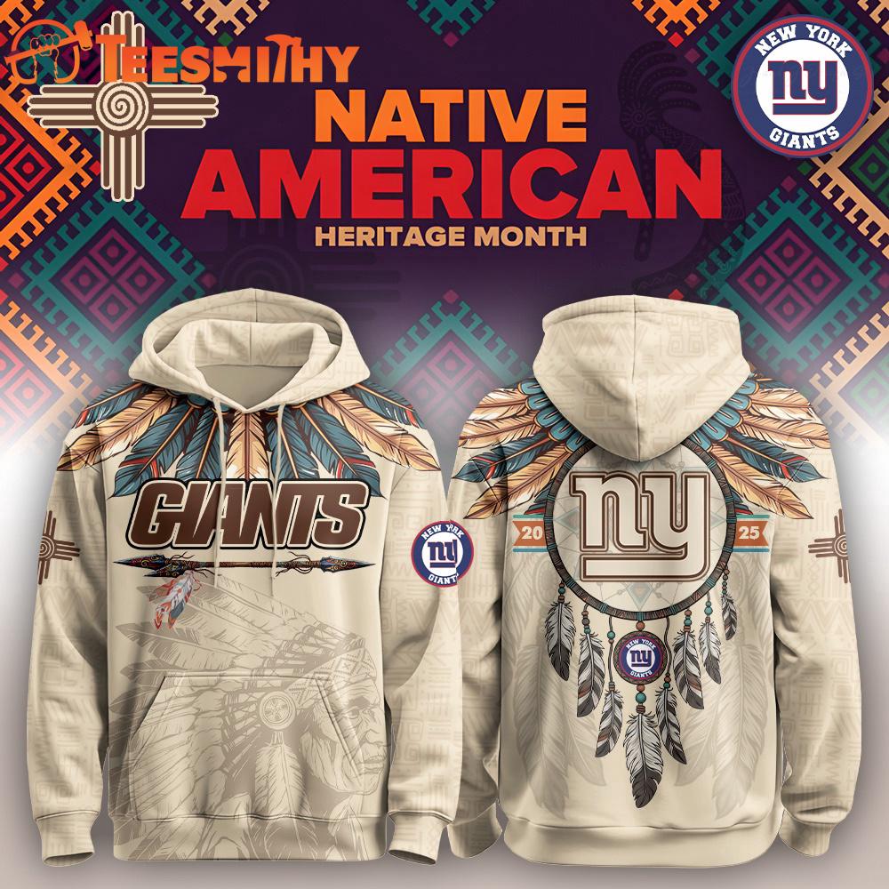 Special Edition New York Giants x Native Custom Hoodie Shirt