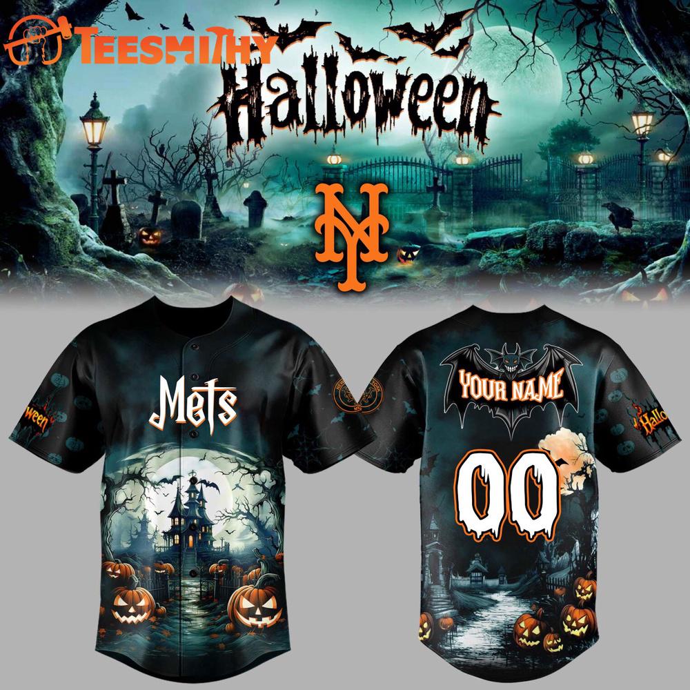 Special Edition New York Mets x Halloween Spooky Custom Baseball Jersey