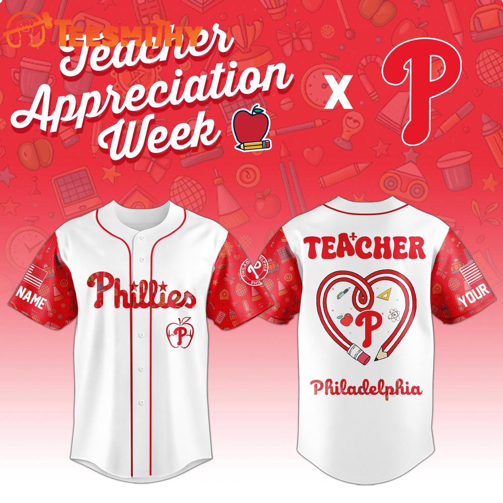 Special Edition Philadelphia Phillies x Teacher Appreciation Baseball Jersey