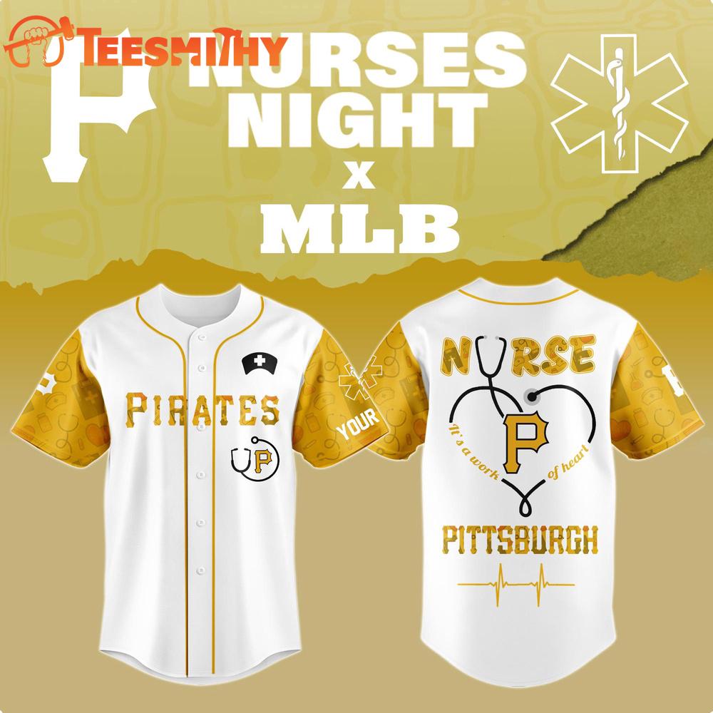 Special Edition Pittsburgh Pirates x Nurses Night Custom Baseball Jersey