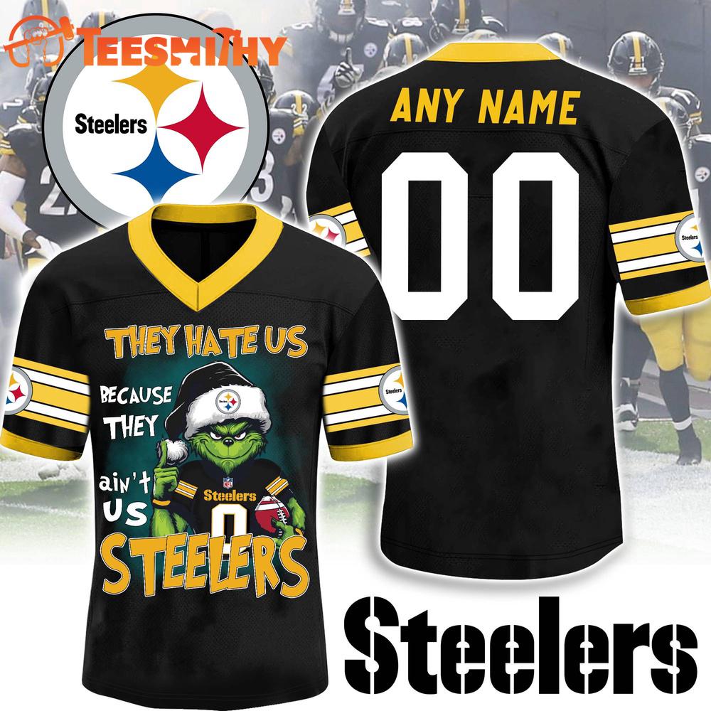 Special Edition Pittsburgh Steelers x The Grinch Christmas Custom Football Jersey