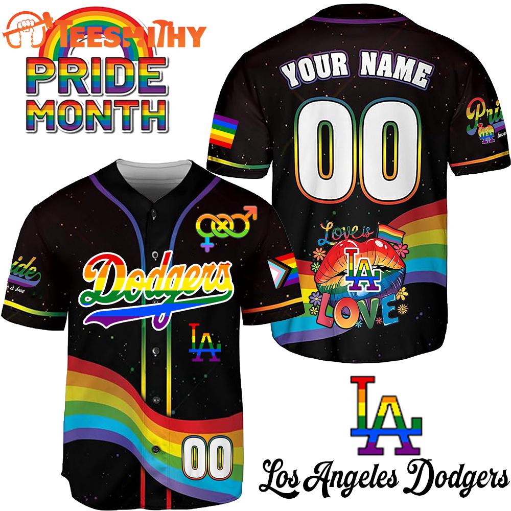 Special Edition Pride Month x Los Angeles Dodgers Custom Baseball Jersey