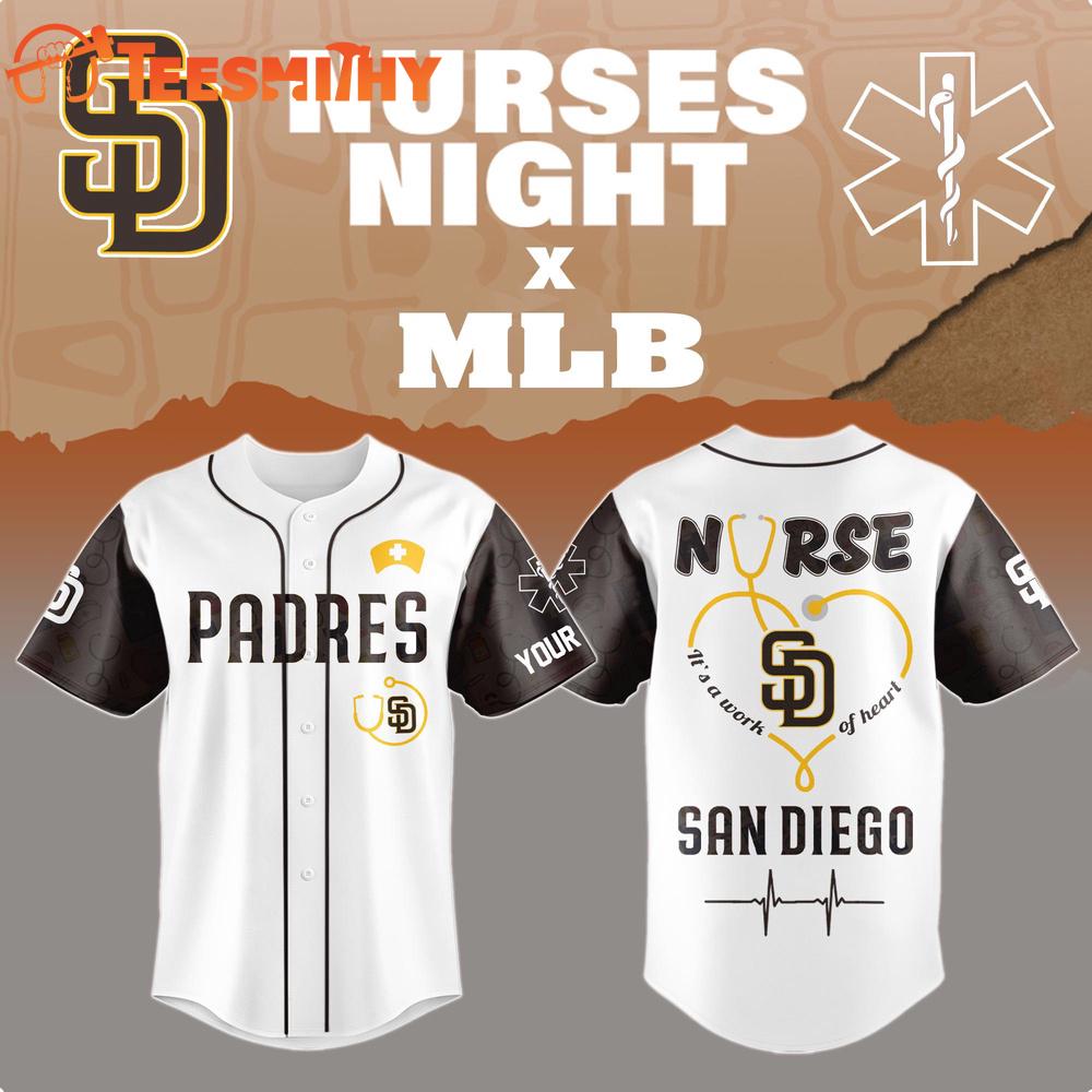 Special Edition San Diego Padres x Nurses Night Custom Baseball Jersey
