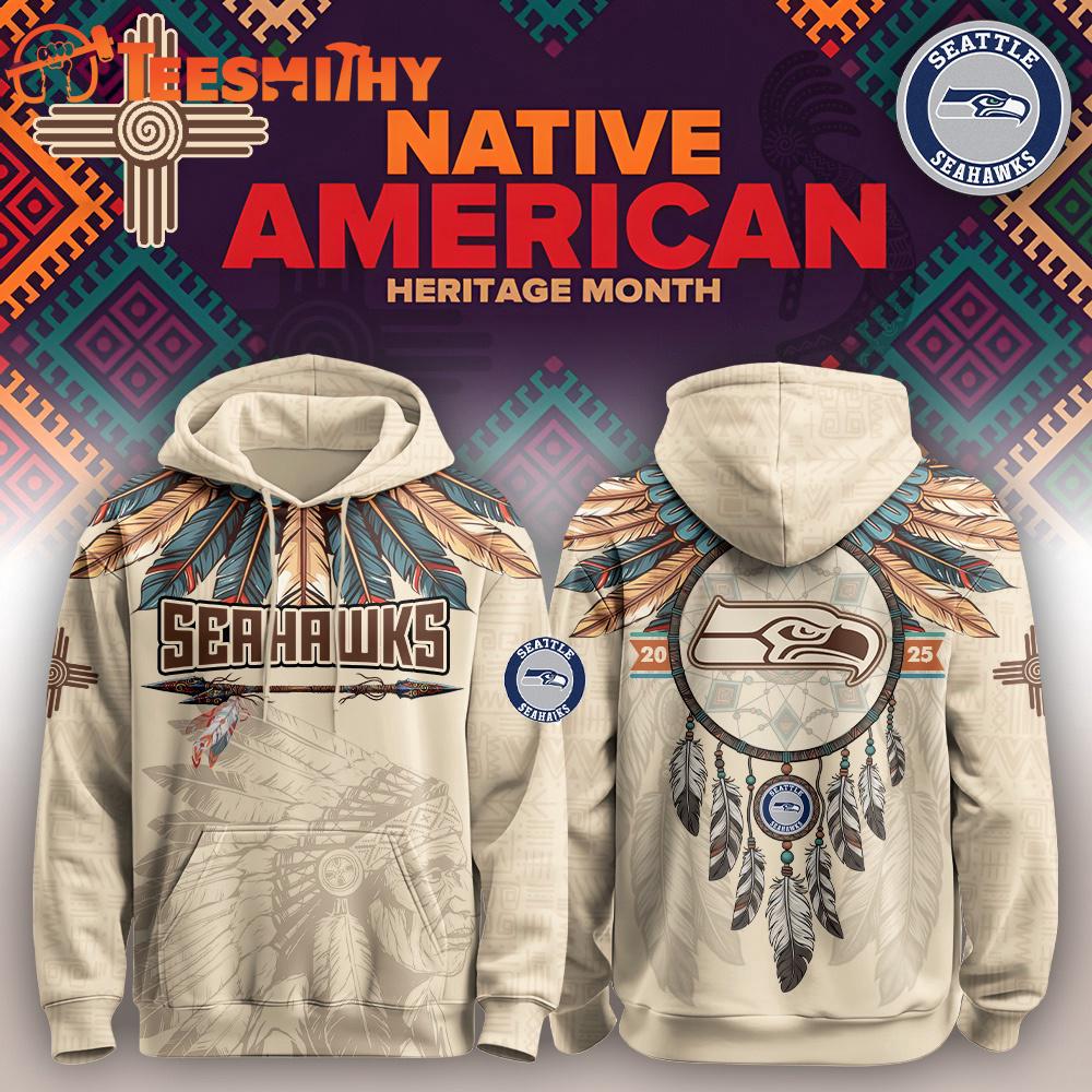 Special Edition Seattle Seahawks x Native American Heritage Month Custom Hoodie Shirt