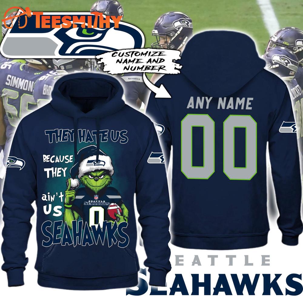 Special Edition Seattle Seahawks x The Grinch Christmas Custom Hoodie Shirt