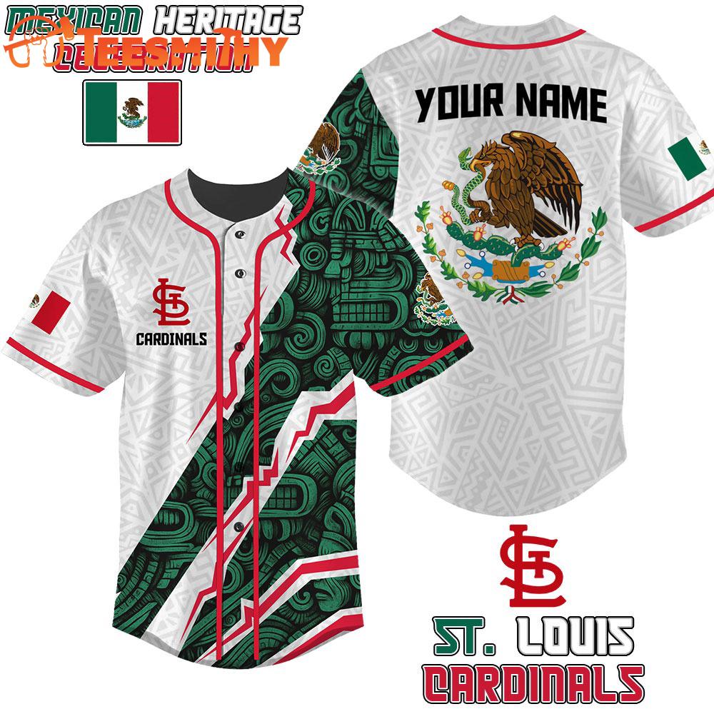 Special Edition St. Louis Cardinals x Mexican Heritage Night Mexican Heritage Celebration Custom Baseball Jersey