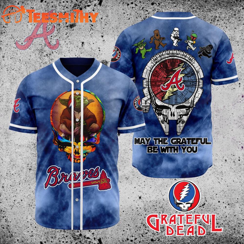 Special Edition Star Wars x Grateful Dead Atlanta Braves Custom Baseball Jersey