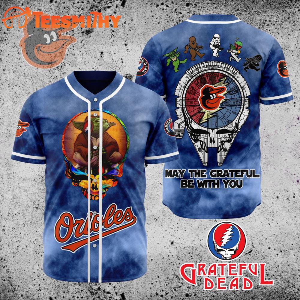 Special Edition Star Wars x Grateful Dead Baltimore Orioles Baseball Jersey