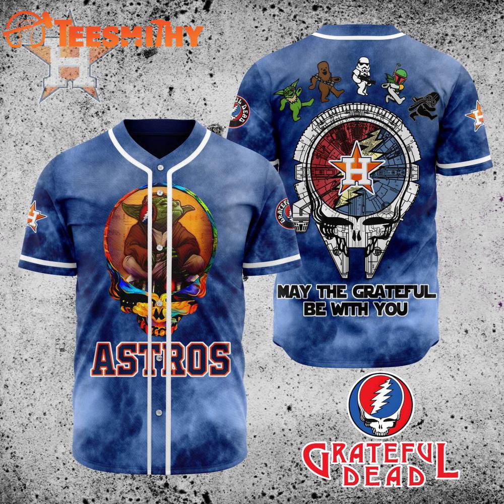 Special Edition Star Wars x Grateful Dead Houston Astros Custom Baseball Jersey