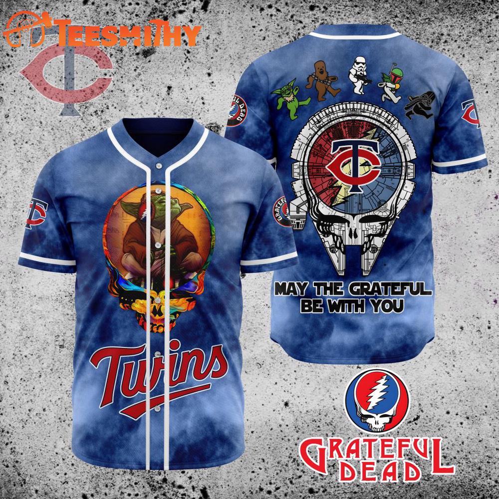 Special Edition Star Wars x Grateful Dead Minnesota Twins Custom Baseball Jersey