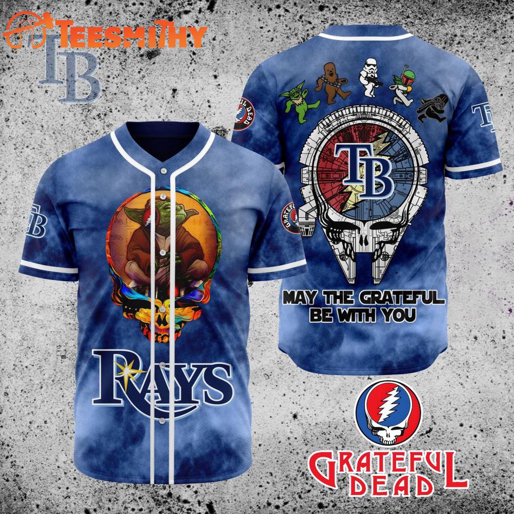 Special Edition Star Wars x Grateful Dead Tampa Bay Rays Custom Baseball Jersey