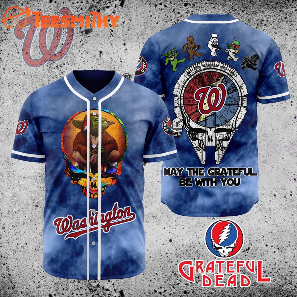 Special Edition Star Wars x Grateful Dead Washington Nationals Custom Baseball Jersey