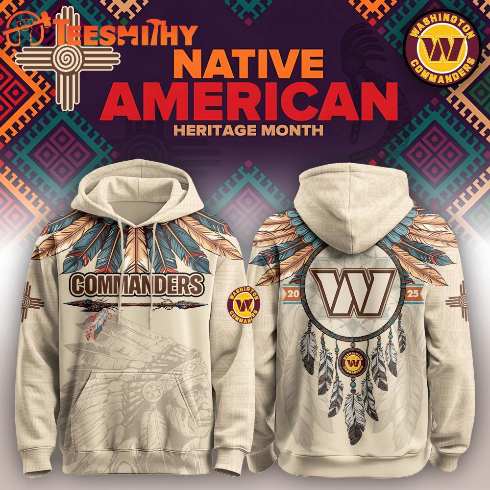 Special Edition Washington Commanders x Native American Heritage Month Custom Hoodie Shirt